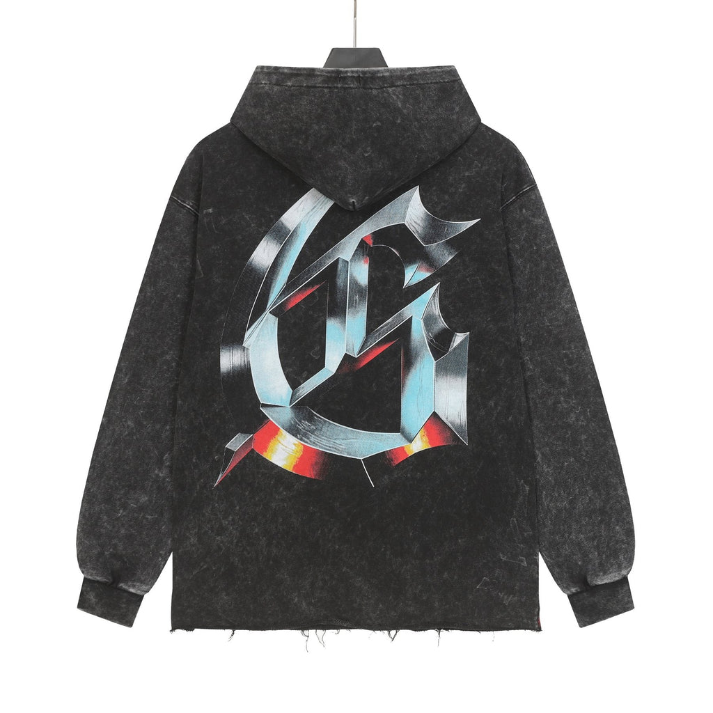 Godspeed Statue Graphic Washed Hoodie